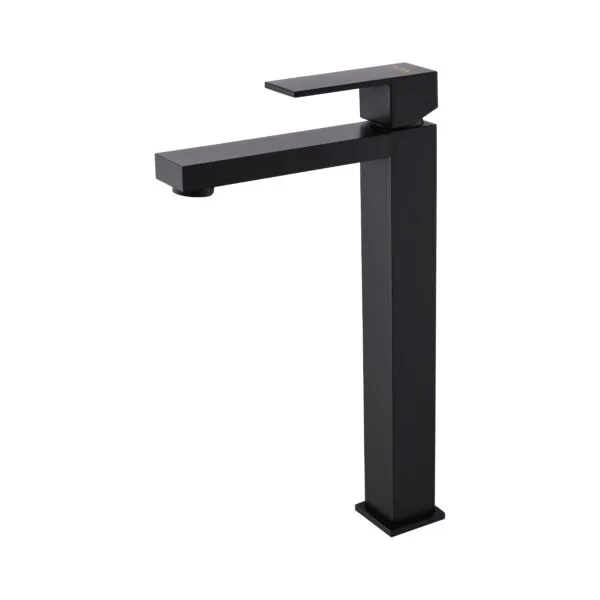 Monomando Lavabo Alto Kube Noir