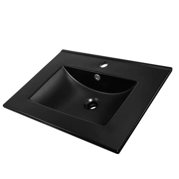 Lavamanos de empotrar black matt